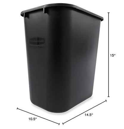 Rubbermaid Commercial Products Resin Wastebasket/Trash Can, 7-Gallon/28-Quart - Image 3
