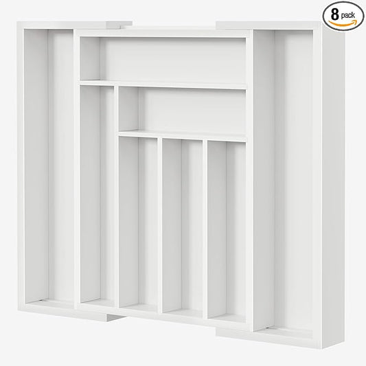 Pipishell Bamboo Expandable Drawer Organizer by Pipishell
