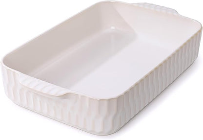 4.7QT Casserole Dishes for Oven, 9x13” Large Lasagna Pan, Ceramic Baking Dish by Artebake