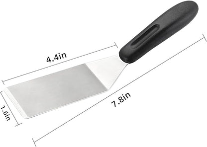 2-Pieces Small Metal Spatula Set, Mini Metal Spatulas - Image 2