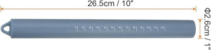 HARFINGTON Silicone Rolling Pin 10" Silicone Surface Non-Stick Stainless Steel - Image 2