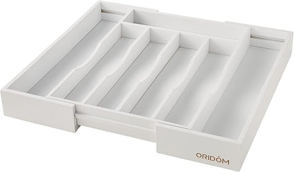 Expandable Bamboo Kitchen Drawer Organizer - Image 2