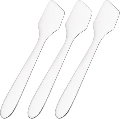 Pndeyo 3pcs Mini Stainless Steel Makeup Spatula, Reusable Cosmetic Cream by Pndeyo