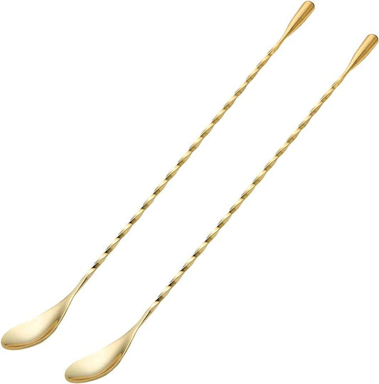 2 Pcs 12 Inches Bar Spoon, Long Handle Mixing Stirrers by Briout
