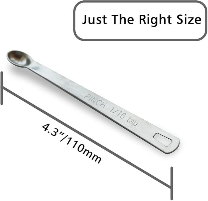 2PCS 1/16 Teaspoon Single Tiny Measuring Spoon, Small Individual Stainless - Image 2
