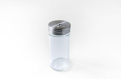 Fox Run Glass Spice Jar With Stainless Steel Shaker Lid, 4 Ounce Clear by foxrunbrands
