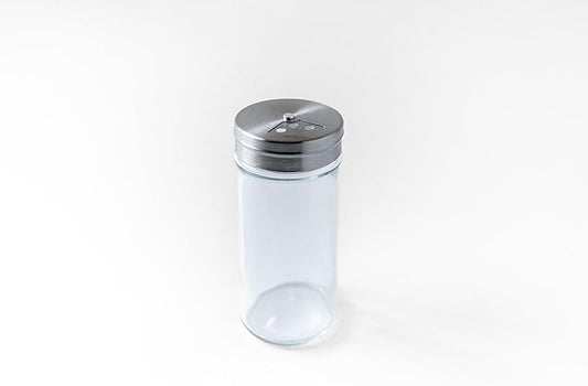 Fox Run Glass Spice Jar With Stainless Steel Shaker Lid, 4 Ounce Clear by foxrunbrands