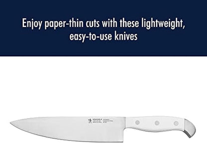 HENCKELS Statement Razor-Sharp 15-Piece White Handle Knife Set - Image 9