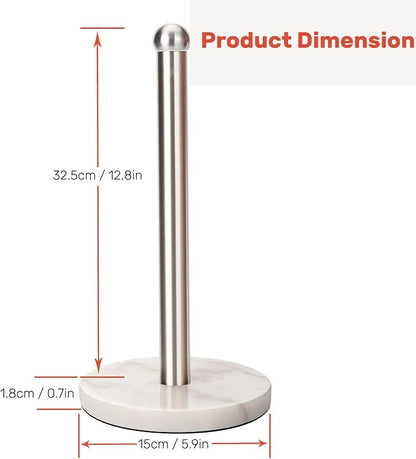 Heavy Weighted Paper Towel Holder, Easy One-Handed Design - Image 6