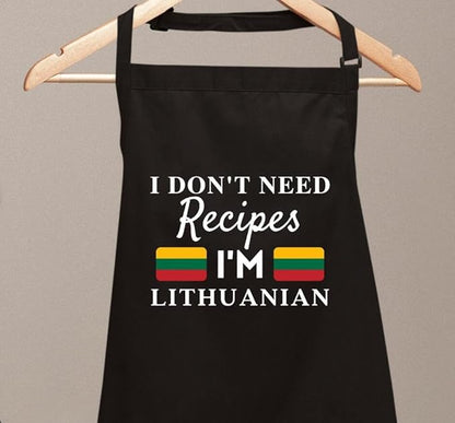 I Don't Need Recipes Novelty Chef Kitchen BBQ Apron Barber Chef Bib BBQ Kitchen - Image 2
