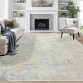 9x12 Area Rugs for Living Room Washable Bedroom Dining Room Beige Grey by Aelenmu