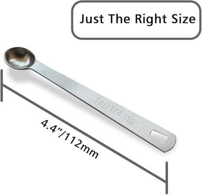1PCS 1/4 Teaspoon Single Tiny Measuring Spoon, Small Individual Stainless Steel - Image 2