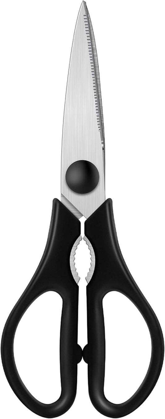 Kitchen Scissors, Rkqoa Black Kitchen Shears All Purpose Heavy Duty by almarto