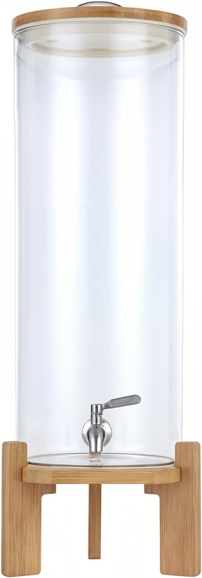Beverage Dispenser, 3.5 Gallon Glass Drink Dispenser - Image 8