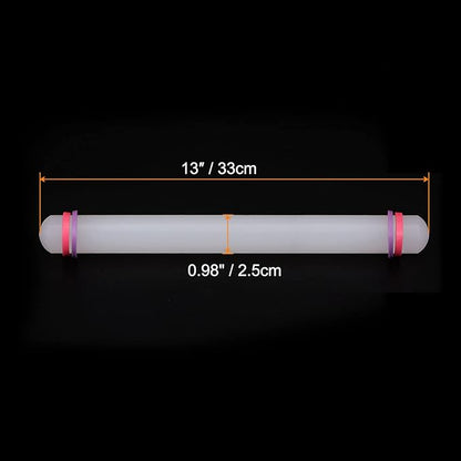 HARFINGTON Fondant Rolling Pin 13 Inch x 0.98 Inch Adjustable Guide Rings - Image 2