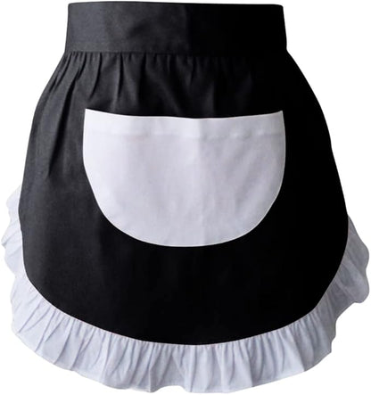 CRB Fashion Waist Apron Kitchen Cooking Restaurant Cotton Bistro Half Aprons by CBTRFashion