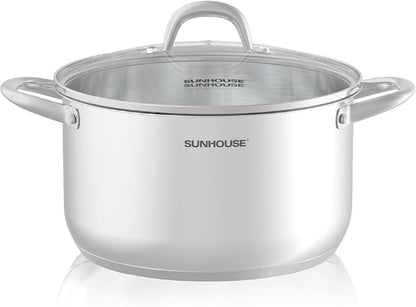 SUNHOUSE 8 Quart Stock Pot by SUNHOUSE