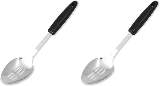 Chef Craft Select Slotted Spoon, 12.75 inches, Stainless Steel/Black by ChefCraft