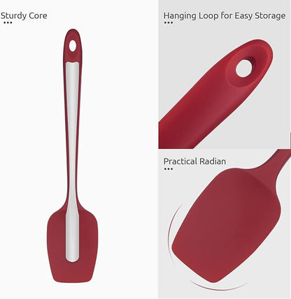 Heat Resistant Silicone Spoon Spatula: U-Taste 600ºF High Heat Flexible 11.38in - Image 6