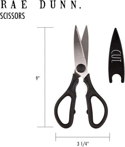 Rae Dunn Kitchen Scissors- Stainless Steel Kitchen Shears, Cooking Scissors - Image 5