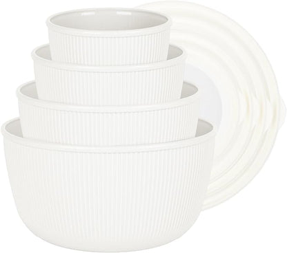 BoxedHome Mixing Bowls with Lids Set, 4 Packs BPA-Free Plastic Prep Bowls - Image 9
