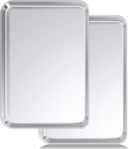 Baking Sheet Set of 2, Wildone Stainless Steel Baking Tray Cookie Pan, Size 20 by Wildone