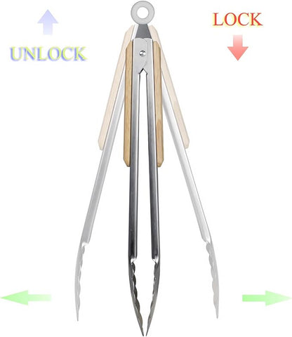 Stainless Steel Kitchen Tongs - Image 6