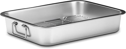 Stainless Steel Turkey Roasting Pan by Unknown