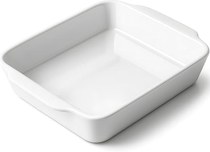HOMBENE 3 QT Wide Ceramic Baking Dish, Lasagna Pan by HOMBENE