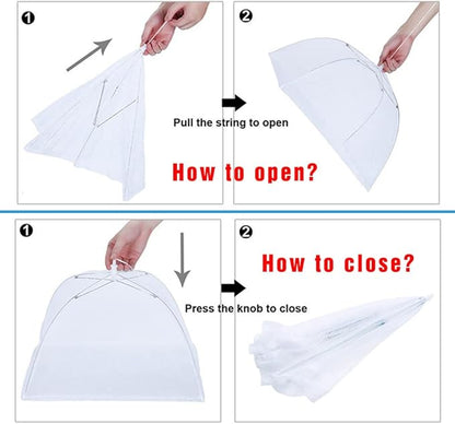 Mesh Food Covers for Outdoors, 1 Pack 40"X24" Extra Large Food Net + 5 Pack - Image 4