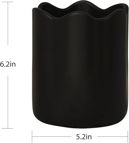 Ceramic Utensil Holder for Kitchen Counter, 6.2" Kitchen Utensil Holder - Image 5