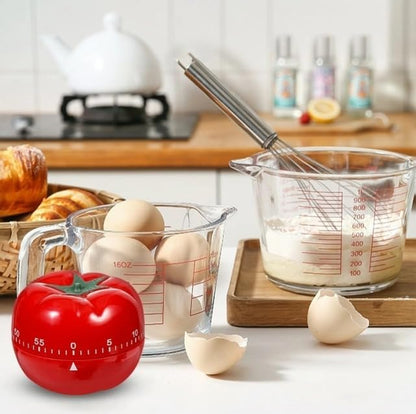 Cute Tomato Shape Kitchen Cooking Timer Kitchen 360 Degree Rotating Craft - Image 6