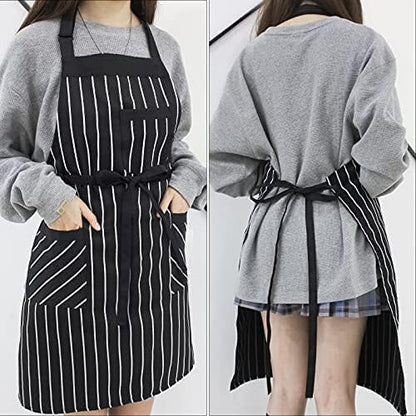 NLUS 2 Pack Kitchen Cooking Aprons, Adjustable Bib Soft Chef Apron - Image 7