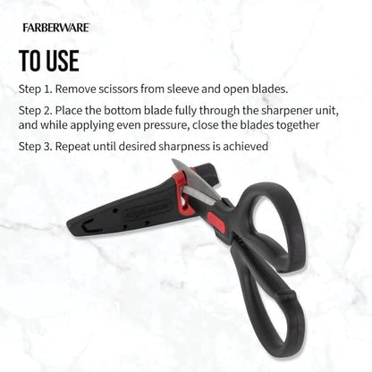 Farberware Self-Sharpening Stainless Steel All-Purpose Shears - Image 6