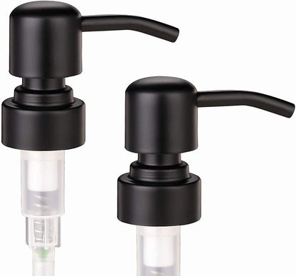 2 Pack Thick Amber Glass Pint Jar Soap Dispenser - Image 5