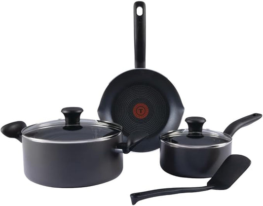 T-fal Initiatives Nonstick Cookware Set 6 Piece Oven Safe 350F Cookware by T-falbrand