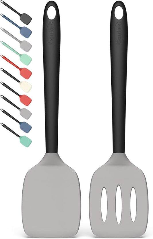 Coukre 2 Pack Silicone Spatula Set, High Heat Resistant, BPA Free Kitchen by Coukre