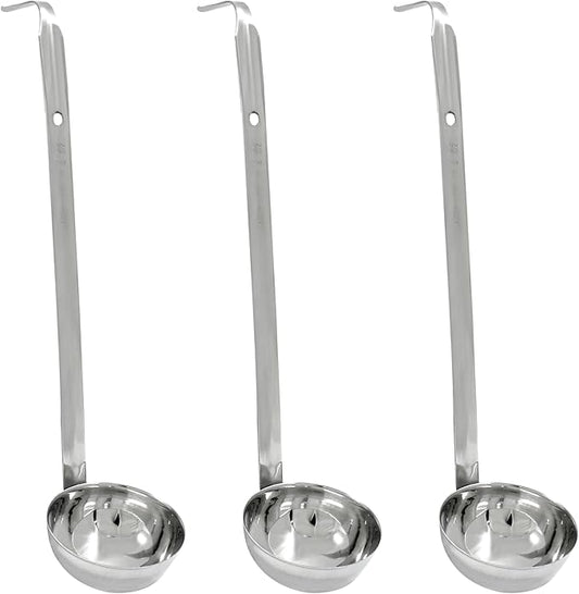 Piutouyar 3 Pcs 3 oz Soup Ladle Set, Stainless Steel Ladle by Piutouyar