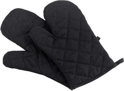 Oven Mitts, Premium Heat Resistant Kitchen Gloves Cotton & Polyester Quilted by Nachvorn