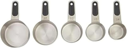 Farberware Professional Set of 5 Stainless Steel Measuring Cups, Precision and by Farberware