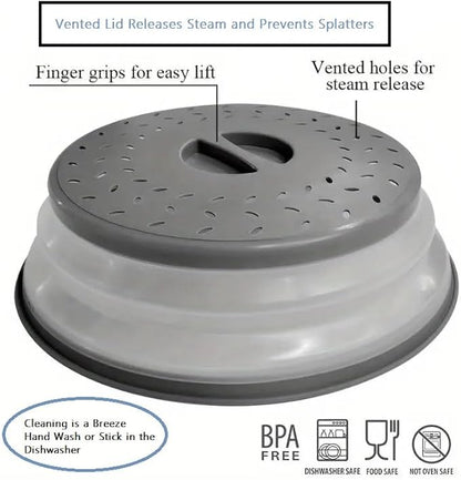 Dependable Industries' 2-in-1 Collapsible Microwave Splatter Guard Cover & - Image 7