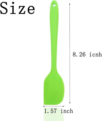 6 Pcs Silicone Spatulas, 8.3 inch Small Rubber Spatula Heat Resistant Non-Stick - Image 3