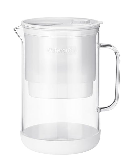 Waterdrop PT-09W 10-Cup Large Glass Water Filter Pitcher, Eco-Friendly by Waterdrop