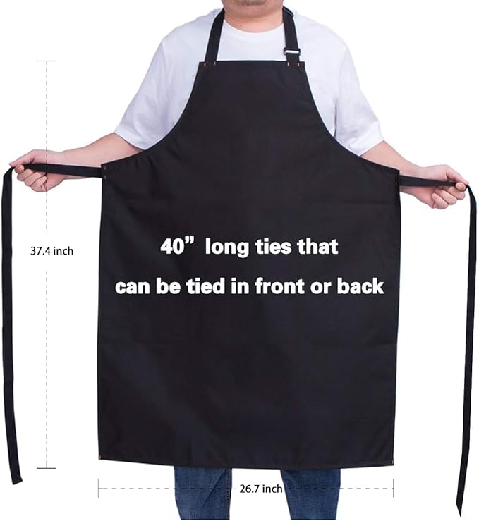 Waterproof Apron for Men and Women, Durable Heavy Duty Extra Long Adjustable - Image 3
