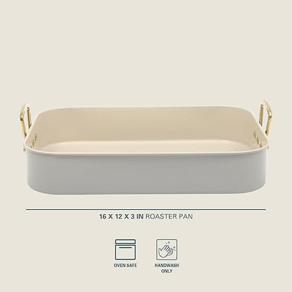 Gibson Home Broxton 2-Piece Nonstick Roaster Pan - Image 2