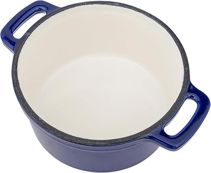 Flavehc Mini Cocotte 16 oz Mini Dutch Oven 0.5 qt. Cast Iron Garlic Roaster - Image 5