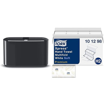 Tork Xpress Paper Towel Dispenser and Tork Extra Soft Multifold Hand Towel White by Tork