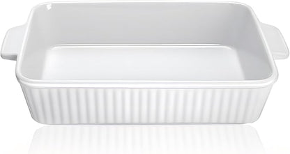 Casserole Dish, 9x13 Baking Pan, 4.4QT Large Casserole Dishes by HOOTO