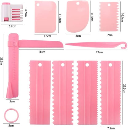 11 Pcs Cake Scraper Set Cake Edge Scraper Cutters - Image 2