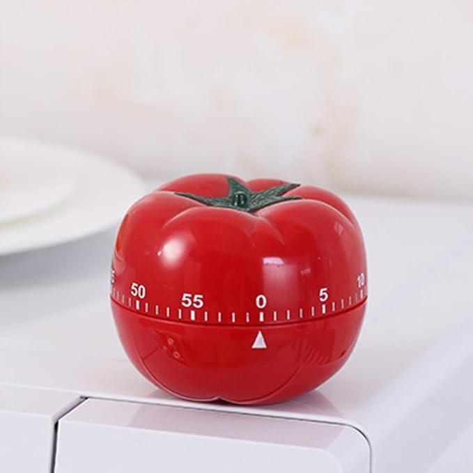 1Pcs Kitchen 60 Minutes Timer, 360 Degree Rotating Tomato Shaped Alarm Timer - Image 2